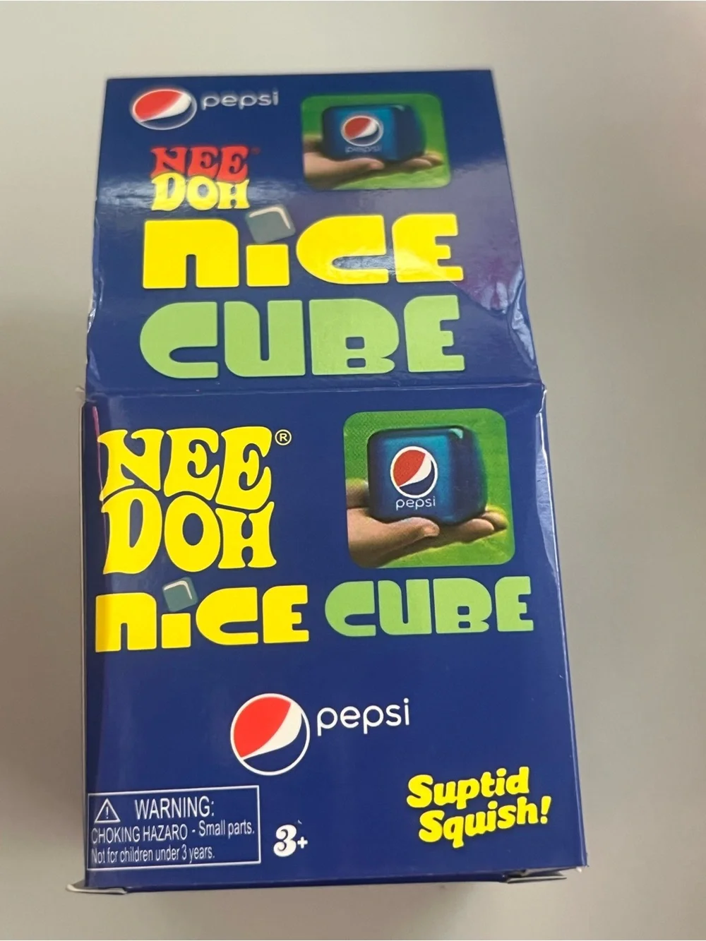 Pepsi Blue Branded Squishy Cube Collectible